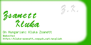 zsanett kluka business card